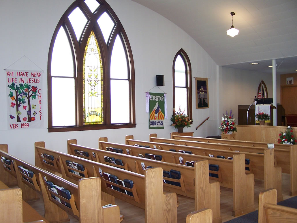 Inside the church