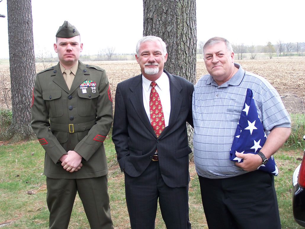 Cousin Ken, his father Cousin Ron and Butch (Denny)